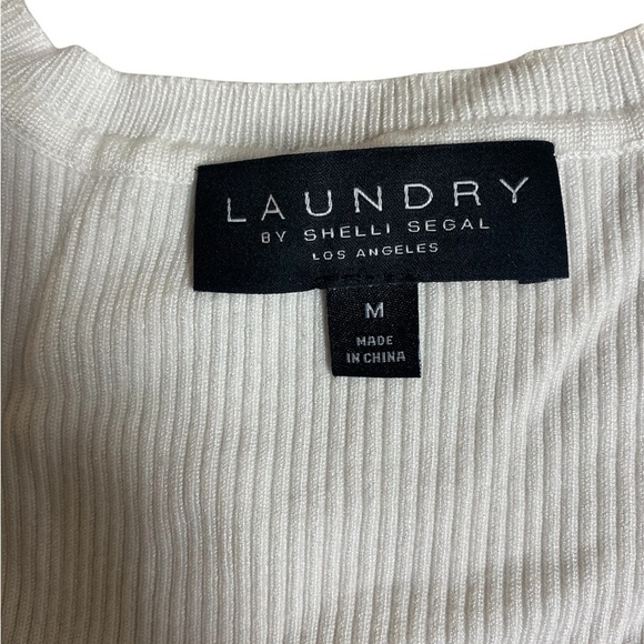 Laundry by Shelli Segal Striped Red and White Top Women Size M - Picture 5 of 5